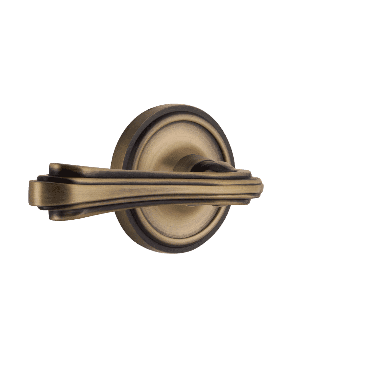 Classic Rosette with Fleur Lever in Antique Brass – Nostalgic Warehouse